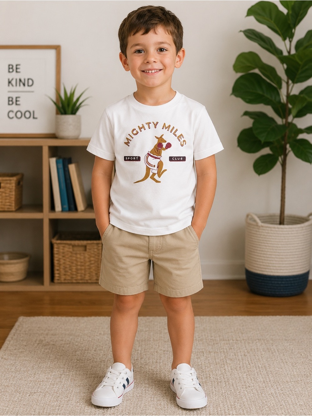 Miles the label Boys 'Mighty Miles' Graphic Tee NWT Size 6Y